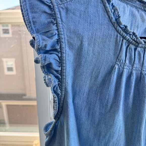 Old Navy denim sleeveless tank. Size Large - Picture 3 of 8